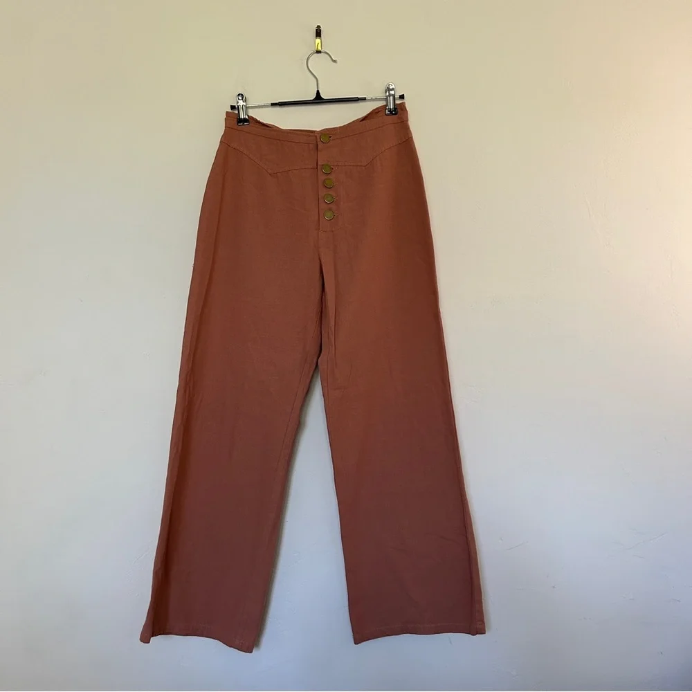 NEW Coral Wide Leg Trousers - Picture 2 of 7